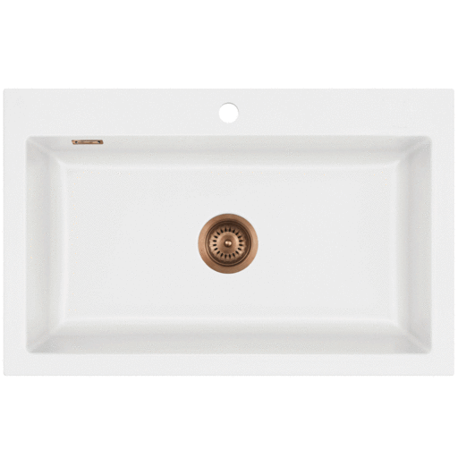 Lavabo Mera 80 kjøkkenvask 80x51 cm, matt hvit