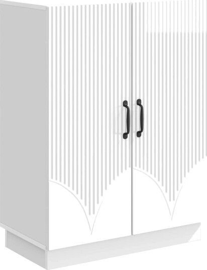 Serviesskap Høgglans hvit 66 x 34,5 x 87 cm Konstruert tre Serviesskap Høgglans hvit 66 x 34,5 x 87 cm Konstruert tre