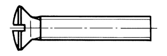 REYHER 009647009040020 Sporskrue Messing DIN 964 A MKFS M4x20 mm 200-pakning Innfesting