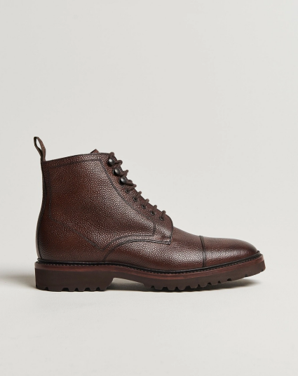 Loake 1880 Aquarius Grained Lightweight Boot Dark Brown