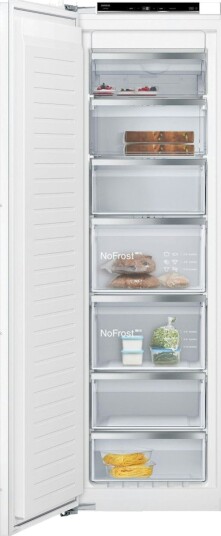 Siemens iQ300 Integrert Fryseskap 212L Sort med Frostfri Funksjon