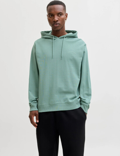 Jack & Jones Jjcollege Logo Sweat Hood   Green   S