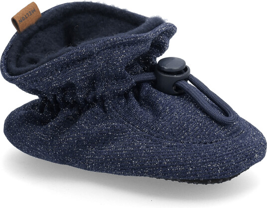 Melton Glitter Textile Slippers Navy 24/25 Melton Glitter Textile Slippers Navy 24/25