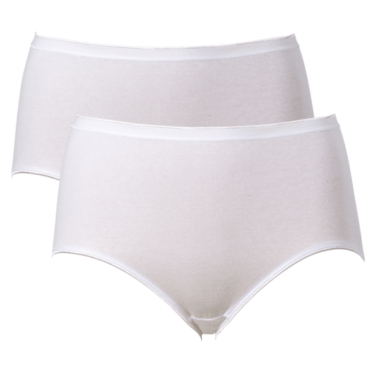 Trofe Seamless Maxi Briefs Truser 2P Hvit bomull Small Dame Trofe Seamless Maxi Briefs Truser 2P Hvit bomull Small Dame