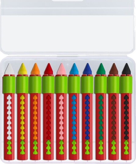 Faber Castell Fargekritt 10 stk Multi