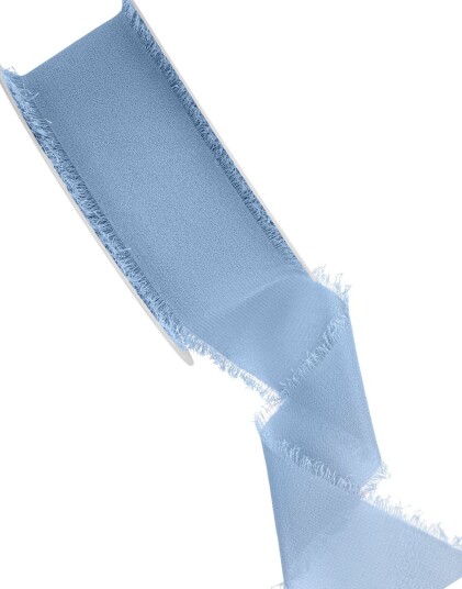 Blå Chiffonbånd 10 meter x 40 mm