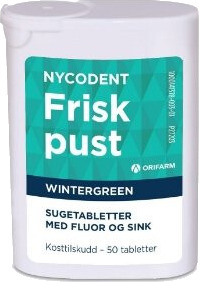 Nycodent Frisk pust Wintergreen 50 stk