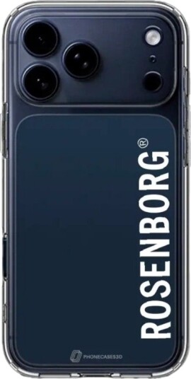 Phonecases3D iPhone 17 Pro Max RBK Clear case -mobildeksel, svart