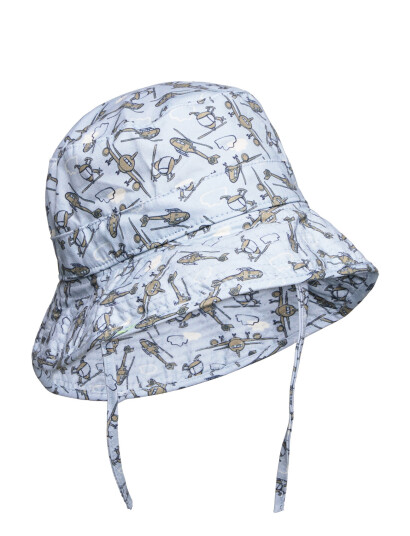 Melton Bucket Hat W/Print - Blue - 55 Melton Bucket Hat W/Print - Blue - 55