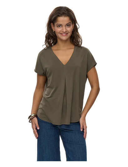 Nümph Nutilia Ss Blouse   Khaki green   XS