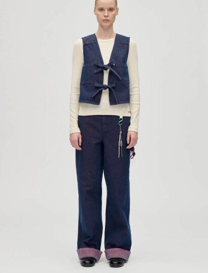 STINE GOYA 2406 Two-Tone Denim, Twist Knee Sea - Navy - 26