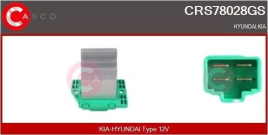 Motstand, kupévifte CASCO CRS78028GS