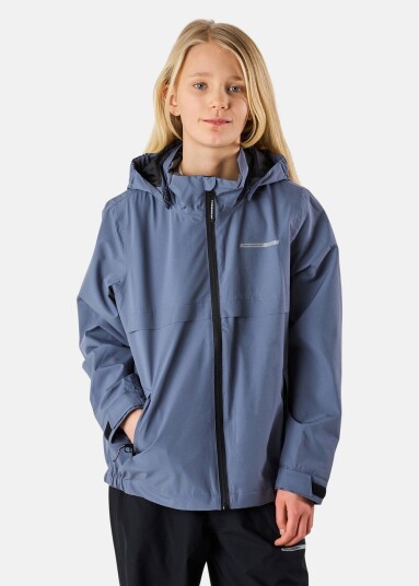 Swedemount Tjörn Rain Jacket Jr Steel Blue 170 Regnjakker Swedemount Tjörn Rain Jacket Jr Steel Blue 170 Regnjakker
