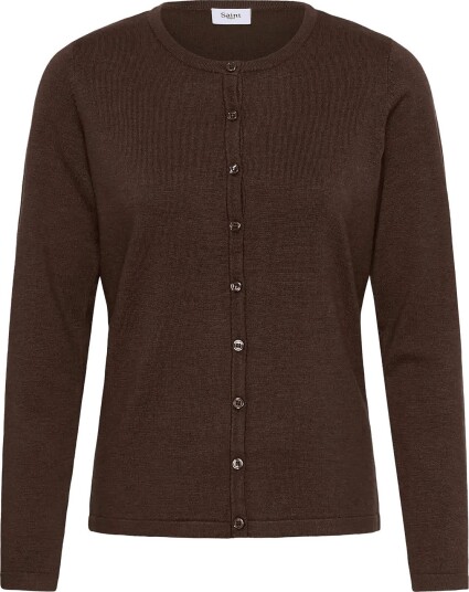 Saint Tropez A8661 Milasz R Neck Cardigan Brown XXL