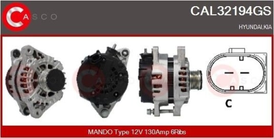 CASCO CAL32194GS Dynamo CASCO CAL32194GS Dynamo