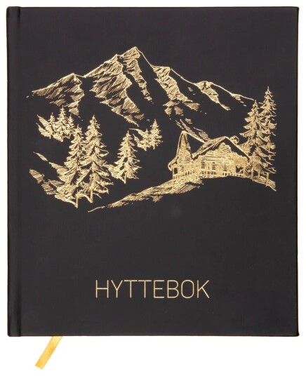 Hyttebok Fjell 21x24cm Sort Hyttebok Fjell 21x24cm Sort