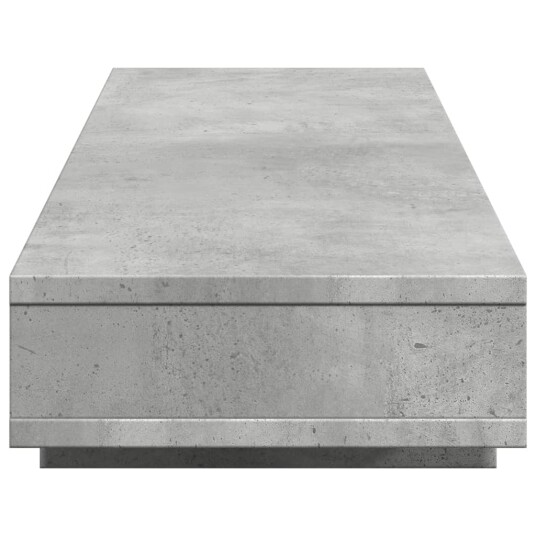 Skjermstativ betonggrå 100x27x15 cm konstruert tre