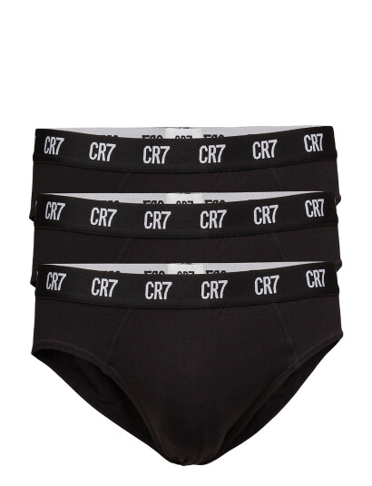 CR7 Cr7 Basic, Brief, 3-Pack - Black - XL CR7 Cr7 Basic, Brief, 3-Pack - Black - XL