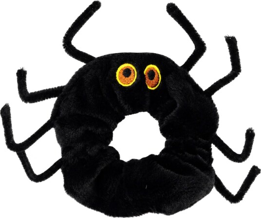 Scrunchie Svart Edderkopp
