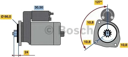 BOSCH 0 986 022 760 Starter BOSCH 0 986 022 760 Starter