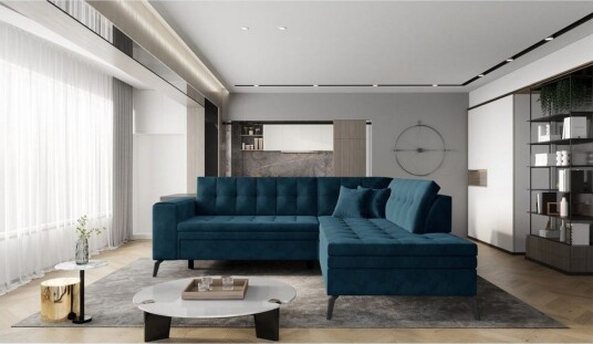 Seksjon Eltap Lanvin 260x210x93 cm Velvetmat 40 Høyre Seksjon Eltap Lanvin 260x210x93 cm Velvetmat 40 Høyre