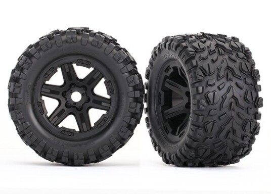 Traxxas 8672 Tires & Wheels 3,8" Talon EXT on Carbide Black 17mm Traxxas 8672 Tires & Wheels 3,8" Talon EXT on Carbide Black 17mm