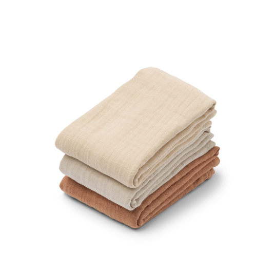 LIEWOOD Lewis Musselinteppe 3-Pack Tuscany Rose LIEWOOD Lewis Musselinteppe 3-Pack Tuscany Rose