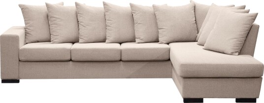 Nebraska Divansofa 4 seter Høyre Konvoluttputer Beige Nebraska Divansofa 4 seter Høyre Konvoluttputer Beige