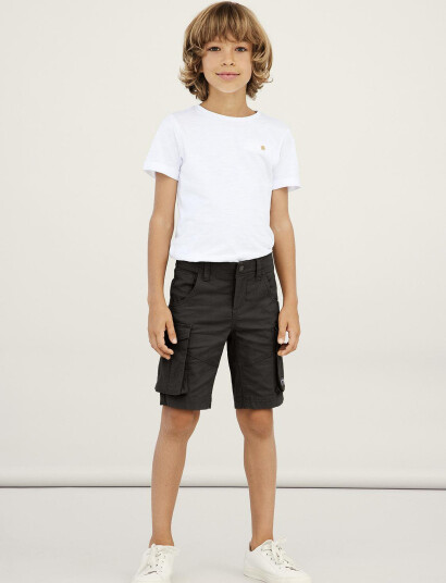 name it Nkmryan Reg Twi L Shorts 6776-Ba Noos Black 146