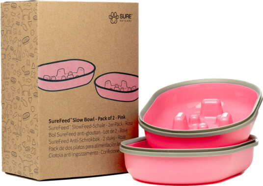 Slow Bowl Rosa 2 Pack Katt Matplassen Surefeed