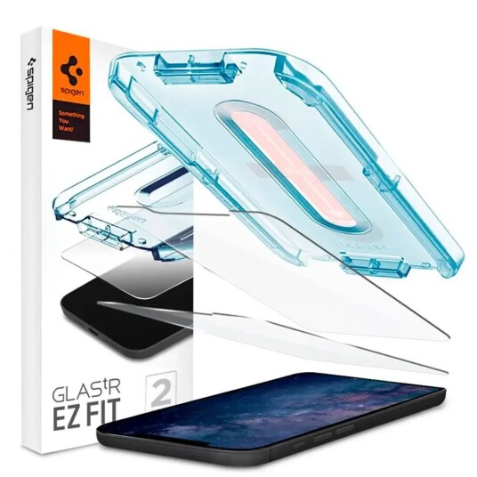 Spigen EZ Fit Skjermbeskytter 2-Pack for iPhone 12 Mini - Herdet Glass, Case Friendly Spigen EZ Fit Skjermbeskytter 2-Pack for iPhone 12 Mini - Herdet Glass, Case Friendly