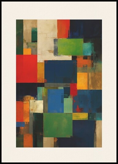 Painted Blocks Plakat Plakat / 50x70cm