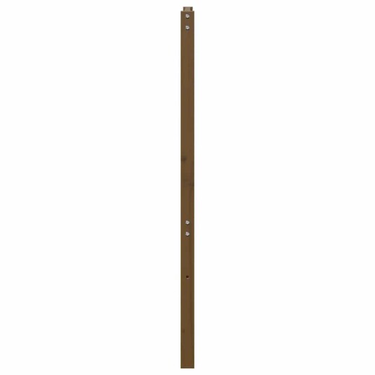vidaXL Sengegavl honningbrun 146x4x100 cm heltre furu