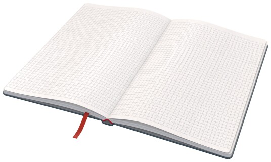 Leitz Cosy Soft Touch Notatbok Hardcover medium, ruter, fløyelsgrå