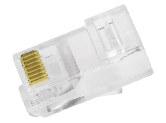 Logilink Modular Rj45-Kontaktsett Cat.6 Uskjermet Transparent Utp For Kabler Med Maks. 6,5 Mm Ytre Diameter - 1 Stk (Mp0027)