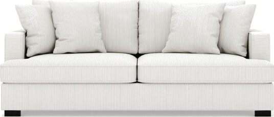 Rossita 3 seters Dyp Sofa i Kordfløyel Offwhite