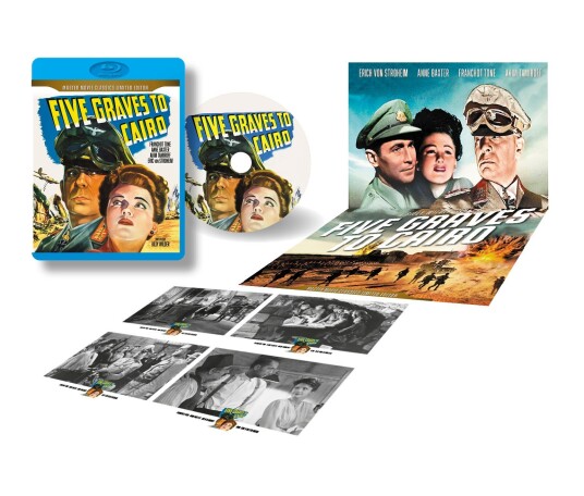 Five Graves To Cairo Veien Til Kairo 1943 Limited Edition BluRay