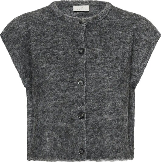 Kaffe Kajordan Knit Vest DARK GREY MELANGE XXL