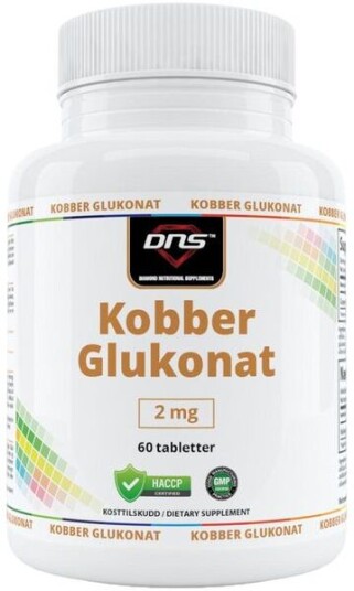 DNS Kobber Glukonat 2 Mg 60 Tabletter DNS Kobber Glukonat 2 Mg 60 Tabletter