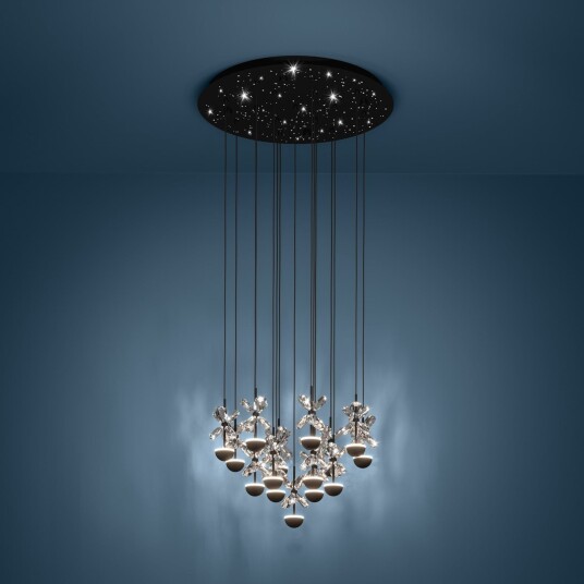 Pianopoli hengelampe svart 50x113 cm   EGLO Stars of Light   Spisestue   Design   Metall   Rund