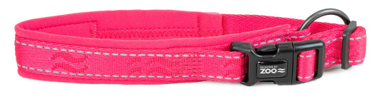 Rufus justerbart hundehalsbånd 20 mm 35-45 cm Rosa Rufus justerbart hundehalsbånd 20 mm 35-45 cm Rosa
