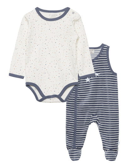 Fixoni Body Ls W.romper Blue 50