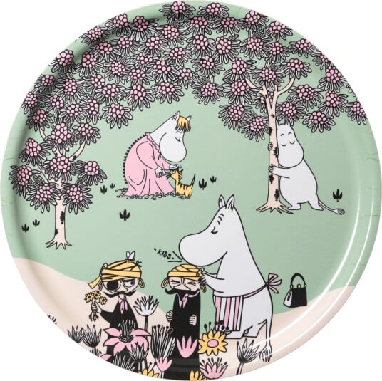 Moomin Arabia Omtanke Mummi brett Ø35 cm Moomin Arabia Omtanke Mummi brett Ø35 cm