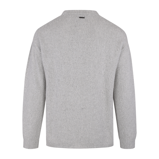 Jaques Sweater Light grey M Teddy soft knit sweater
