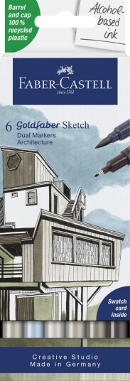 Faber-Castell - Sketch Marker Gofa 6ct set Architect (164807) Faber-Castell - Sketch Marker Gofa 6ct set Architect (164807)