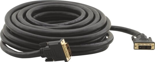 Kramer C Dm/Dm/Xl Series Dvi Kabel Enkeltlenke Dvi D Hann Til Dvi D Hann 7.6 M Tommelskruer Svart
