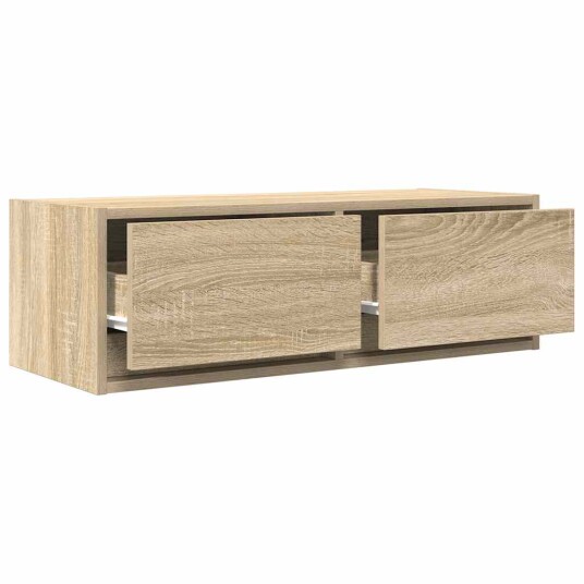 TV benker 2 stk sonoma eik 80x31x25,5 cm konstruert tre