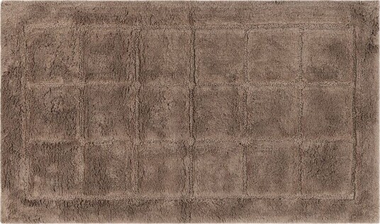 Baderomsmatte Kvadrat - 50x80 cm, Mørk Lin