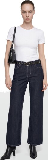 Weekday Ample Low Rise Loose Wide Jeans Blue 30 x 34