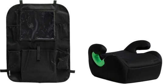 Beemoo Raise 2 i-Size Beltepute inkl. Beemoo Smart Organizer, Black Stone